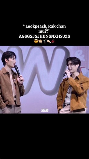 Lookpeach, rak chan mui? Agagshhs😭🤯🤯 #pondphuwin #ppnaravit #phuwintang cr on video