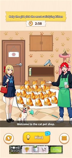 Help the girl pick the most satisfying kitten | Brain Puzzle 3 Crazy Mind Choose Kitten Solution