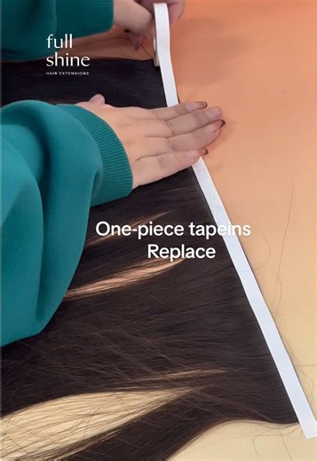 One-piece tapeins | How to Remove & Replace #TikTokShopHolidayHaulb #christmasgiftideas #fullshinehair #fyp #onepiecetapein