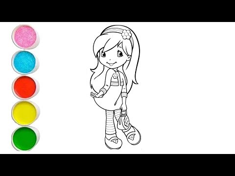 Raspberry Torte Drawing, Painting & Coloring For Kids and Toddlers_ Child Art