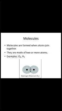 Elements and compounds