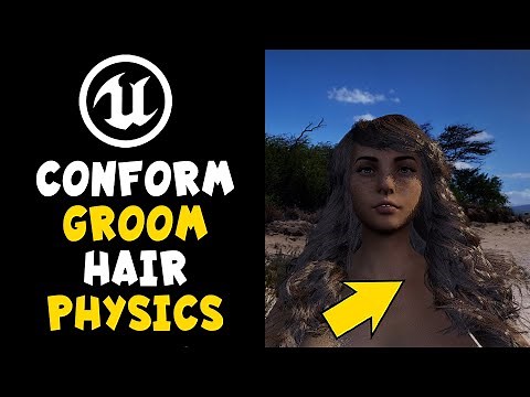 How to Confirm and Fit your Groom Hair to your Model in UE5 Unreal Engine