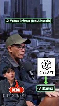 chatgpt yesus kristus dan Isa Almasih orang yang sama