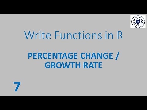 Write Functions in R: percentage change | growth rate || 07
