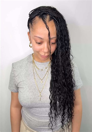 Bohemian - Full (Wet & Wavy HUMAN HAIR) 😍 (Size: Large, Length: Waist) #braids #bohobraids