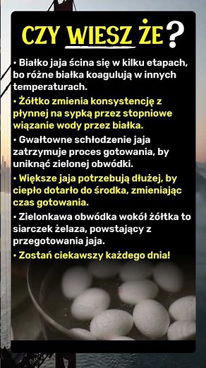 Gotowanie jajek: odkryj moc każdej sekundy