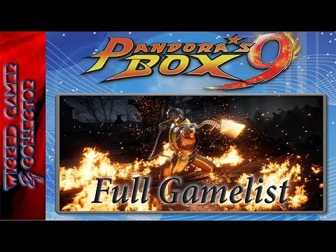 Pandora's Box 9 Retro Arcade Console Overview Gamelist