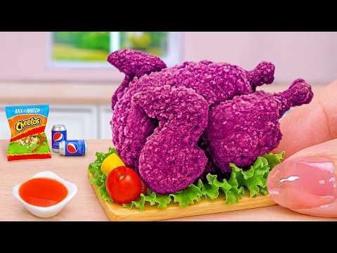 Best Of Korean Food ✨ How To Make Whole Mini Fried Lava Chicken 🍗🔥 Tina Mini Cooking