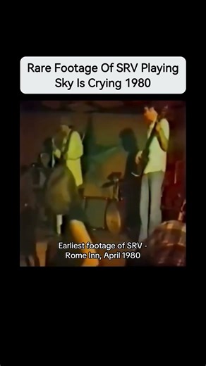 Rare Footage Of SRV Playing Sky Is Crying #srv #texasblues #legend