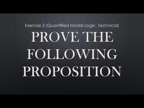 Exercise 2 Quantified Modal Logic Technical