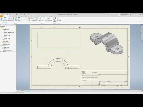Inventor Orthographic projection and Multiview constructions