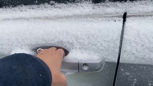 1.2M views · 2.5K reactions | My husband said to use a blanket to cover my windshield, so he gave me this before leaving overnight. (He wakes up to warm up my SUV and send me off. 殺) I tucked it into my doors so it wouldn’t go flying. It totally worked! And yes, I need to wear my gloves. 理 Happy Saturday! | Annette Lawless | Facebook