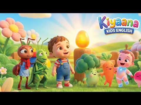 Toddler Learning Rhymes with Actions | Ant and Grasshopper Story Songs