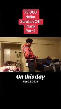 $75,000 lottery scratch off prank part one ￼