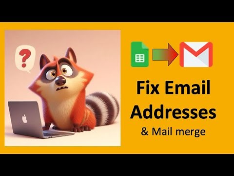 How to validate email addresses in sheets (For mail merge)