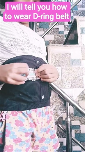 how to wear D-ring belt