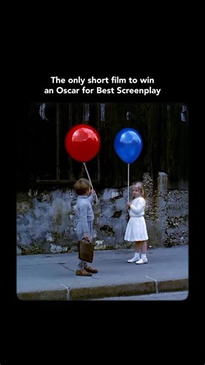 Cinema 2 See on Instagram: "The Red Balloon (1956) is the only short film to win an Academy Award outside of the short film categories. In this short film a boy makes friends with a seemingly sentient red balloon, and it begins to follow him. It follows him to the bus stop, to school, and to church. They play together in the streets of Paris and try to elude a gang of boys that wants to steal it."