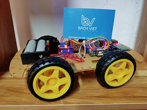 Xe điều khiển từ xa dùng Uno R3 qua ứng dụng Bluetooth