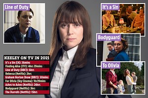 Keeley Hawes is Britain's most in-demand star with 84 hours of shows this year