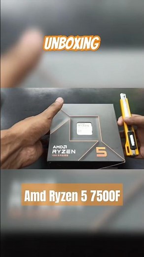 Unboxing AMD Ryzen 5 7500F Processor #unboxing #amd #shorts