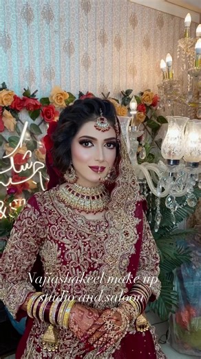Signature bridal makeup Najia Shakeel Makeup Studio & Salon Book your memorable day and get the best makeup with exclusive discount.bookings are open.Flat 50% off on all makeovers❤️***Barat/Valima Makeup 10000/=***Nikkah/Mehndi/Engagement 6000/=***Glamours Party Makeup, party styling & party lashes 3000/=Visit us and avail huge discounts and quality services on skin, hair and makeup.😀💝💖❤️Hurry up!!!! Walk in for booking or call us📲 Or what's app 03262382463📍A726 block H north nazimabad stre