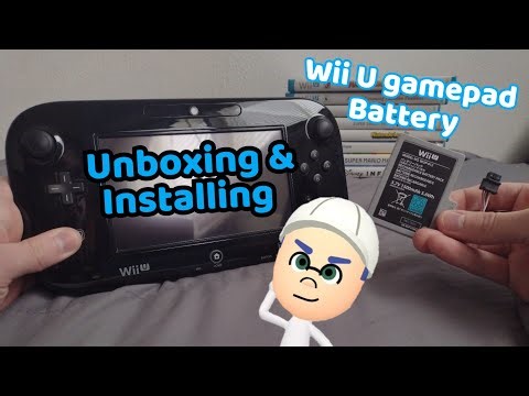 Unboxing & installing a battery for my Wii U gamepad