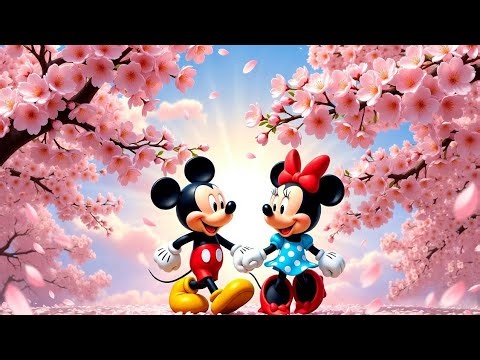 Cherry Blossom Breeze 🌸🌬️✨ | Mickey & Minnie Mouse 🐭💖 | Springtime Cartoon Magic