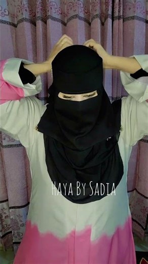 Niqab Tutorial ♥️ #hijab #niqab #abaya