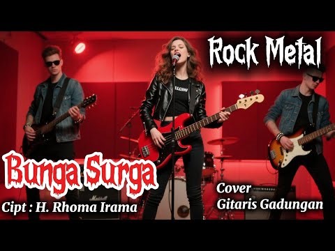 BUNGA SURGA - RHOMA IRAMA Versi Rock Metal | Cover Gitaris Gadungan (AI)