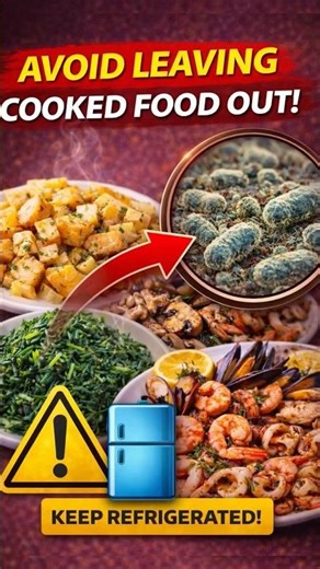 Avoid leaving cooked food out!
