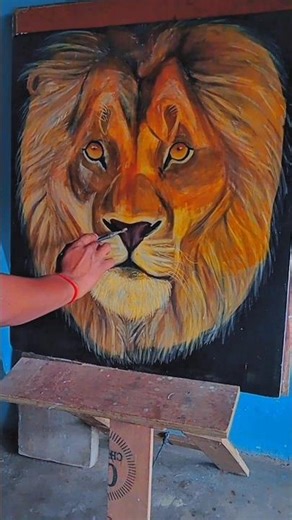the lion painting🦁| painting banaye| lion painting kaise banaye | painting
