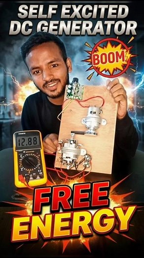 Self Excited DC Generator DIY project | dc generator Free Energy #experiment #experiements #shots