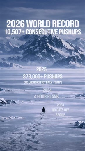 2026 🐧🗻 890 days of #nodaysoff It’s all building to something amazing. I can feel it. #worldrecord