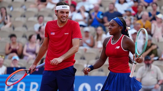 Gauff/Fritz knocked out in mixed doubles quarterfinals