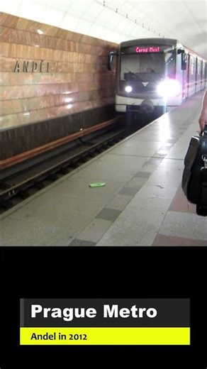 Prague Metro at Andel in 2012