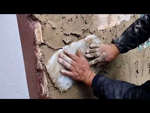 Como hacer imitación piedra con cemento o mortero