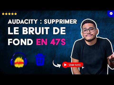 Comment Supprimer le BRUIT de FOND d'un AUDIO avec AUDACITY en 47S