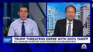 Billionaire investor John Paulson: Trump's tariff plans are 'well-founded'