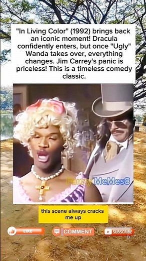 In Living Color (1992), Dracula's confidence vanishes the moment Wanda takes control