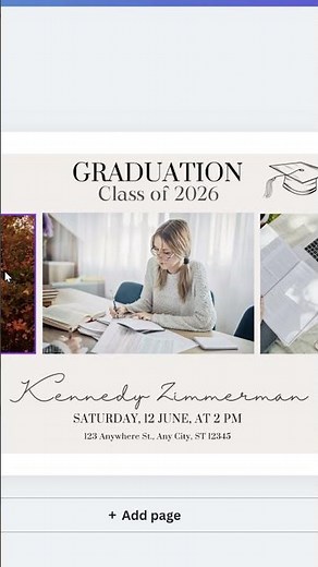 How to design a graduation announcement Invitation using Canva