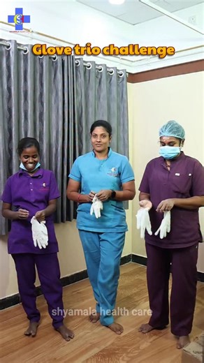 shyamala health care on Instagram: "Glove trio challenge #glove #glovechallenge #NurseOnDuty #NurseReel"