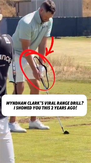 Why Wyndham Clark Uses the Hanger Golf Drill to Fix His Swing! 🤯 #golf #golflesson #golfer