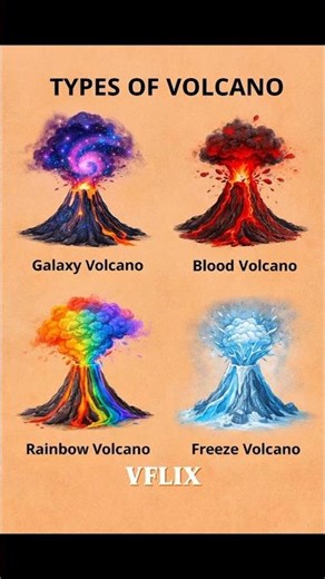 Types of Volcano #facts #nature #tornado #volcano