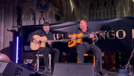 29K views · 880 reactions | Paulus Schäfer & Joscho Stephan @ Shrewsbury Django Fest 2025 #sintimusic #paulusschafer #joschostephan #shrewsburydjangofest #jazz #jazzman #jazzlive #jazzmusic #swing #gypsyjazzguitar #gypsyjazz #djangoreinhardt | Sinti Music | Facebook