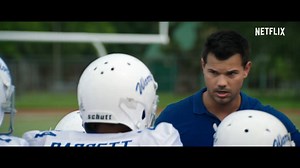 Kevin James plays Sean Payton in the new movie Home Team, based on real events where he returned to his hometown following a scandal to reconnect with his son. Taylor Lautner co-stars in the comedy that's now on Netflix. | Netflix