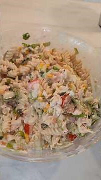 Chicken and pasta salad #salad #dinneridea #foodie