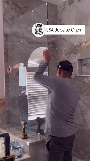 Construction fail you have to see to believe! 😳 While installing a large glass shower panel, everything seemed fine… until it suddenly shattered into thousands of tiny pieces! Tempered glass can be unpredictable if not handled properly, and this moment shows just how important precision and safety are on the job site. Thankfully, no one was seriously hurt — but it’s definitely a reminder to always follow proper installation procedures and wear protective gear. #ConstructionFail #JobSiteFail #Gl