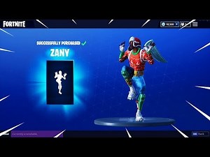 NEW "ZANY" Dance Emote Showcased with 44 Skins | Fortnite Season 4