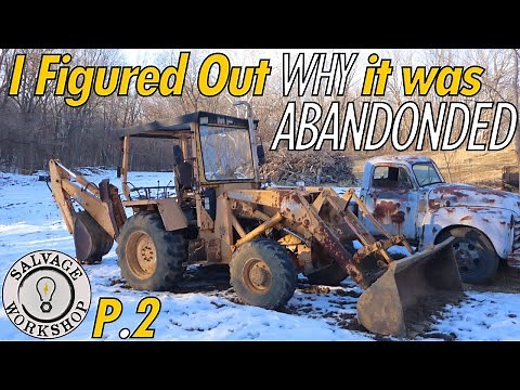 The old "MF'r" DOESN'T wanna DIG.... Let's FIX the Hydraulics!!! ~ Broke Down Backhoe ~ Part 2