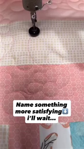 More on our sewing robot ⬇️ We opted to get a computerized quilting machine instead of one that is only hand guided. This machine is 14 feet long, 6 feet wide, and programmable on a CAD system. All that to say if you want perfect flowers on your quilt I got you 😎 Longarm quilting has been my favorite part of the quilting process since one of my mentors let me use her machine as a 13 year old (🤯 which was incredibly generous and brave of her haha) It was where it all started for us and it’s a s